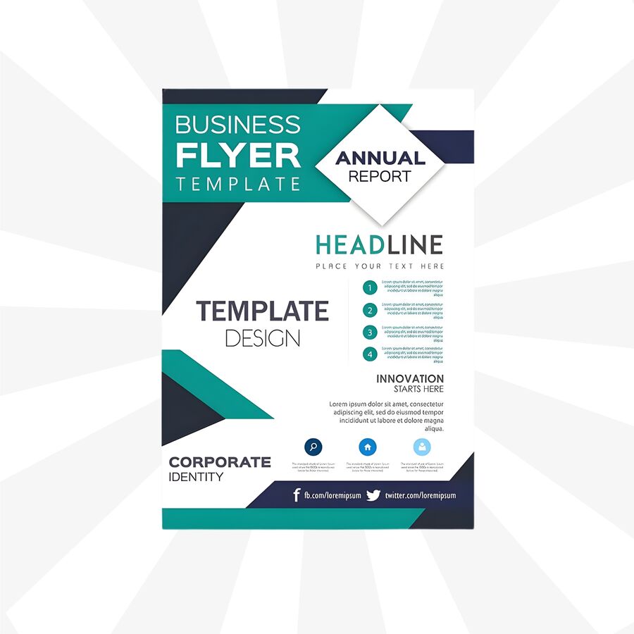 Custom printed flyers and pamphlets, folded and flat